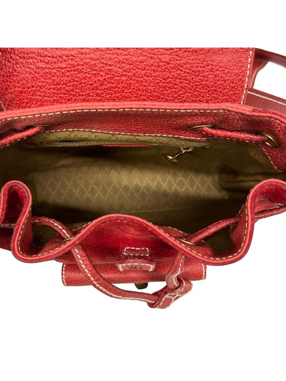 Gucci Backpack Bamboo Red Leather - Picture 7 of 10